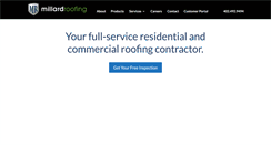Desktop Screenshot of millardroofing.net